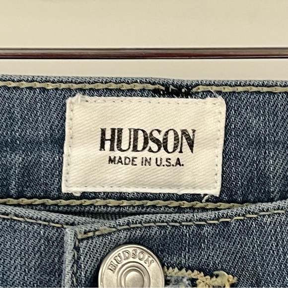 Hudson 28x25 Piper Wide Leg Jean Sky Blossom 0186 light wash low rise - Picture 5 of 12